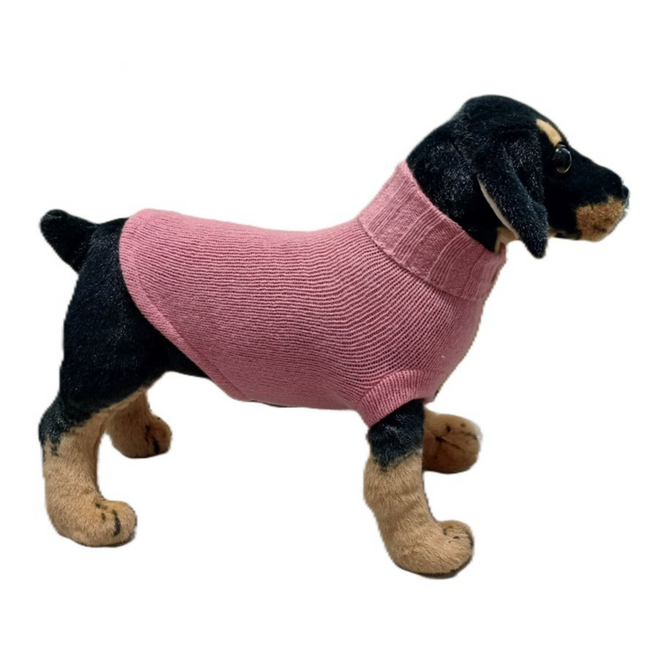 Maglia Rasata Collo Coste Cane Gatto Cashmere Rigenerato Finezza 7