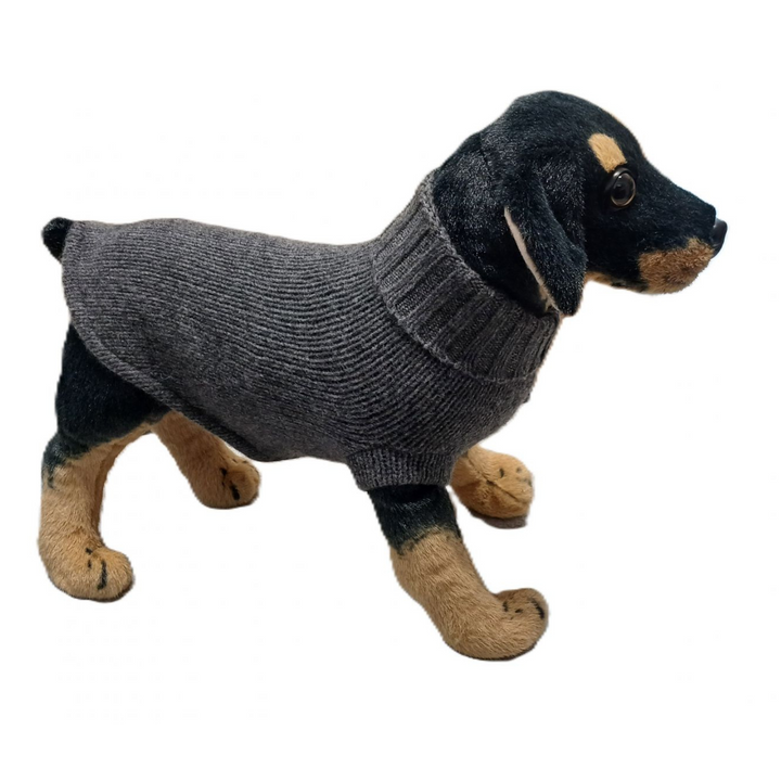 Ribbed Knit Sweater for Dog or Cat Recycled Cashmere Fineness 5