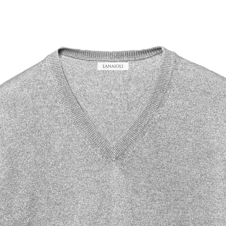 100% Pure Cashmere Men's V-Neck Sweater