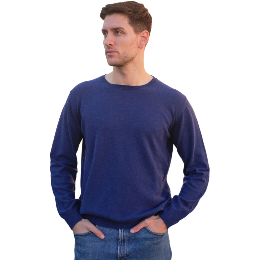 Maglia Uomo Calata in Cashmere Rigenerato Girocollo