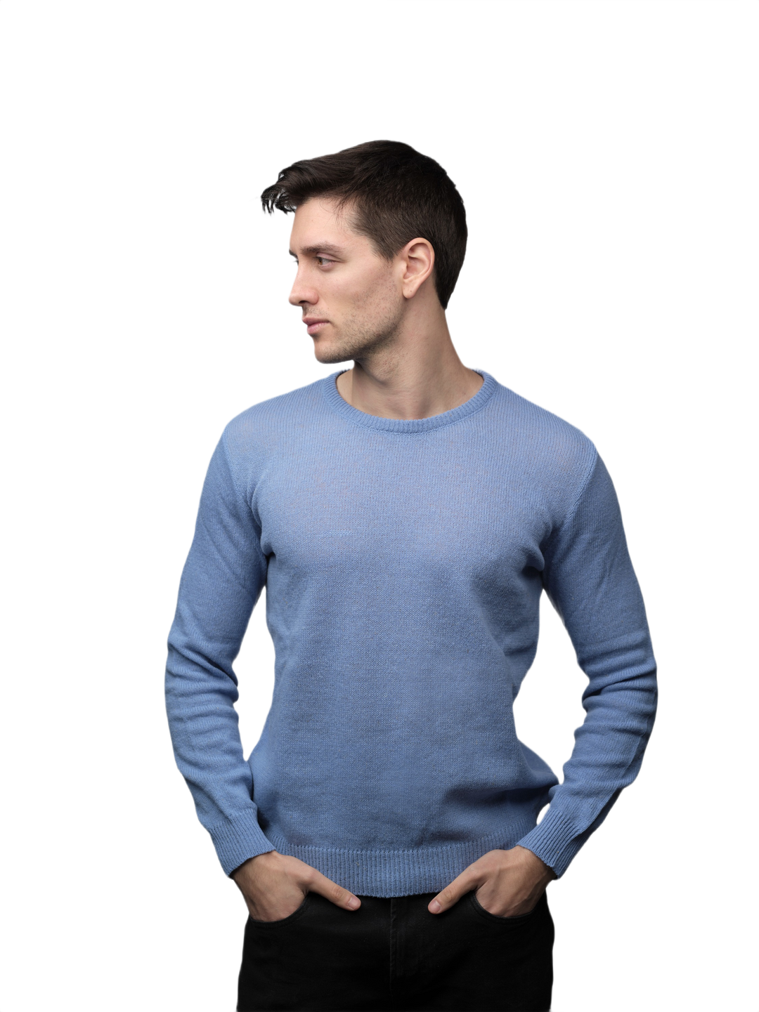 Maglia Uomo Lana Merino Girocollo Filiera Corta