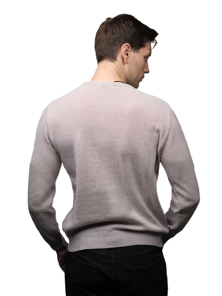 Maglia Uomo Lana Merino Girocollo Filiera Corta