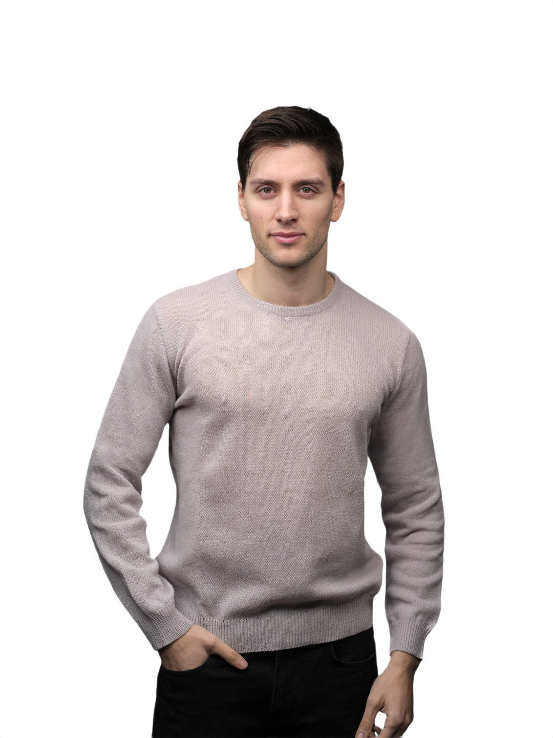 Maglia Uomo Lana Merino Girocollo Filiera Corta