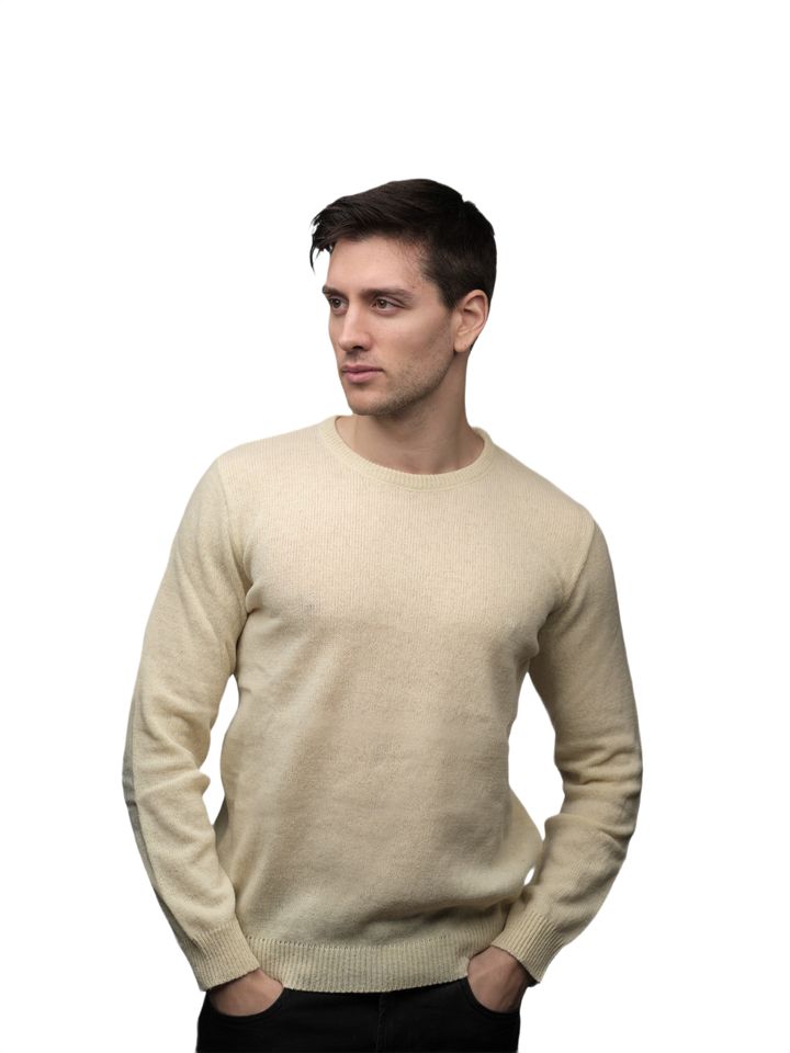 Maglia Uomo Lana Merino Girocollo Filiera Corta