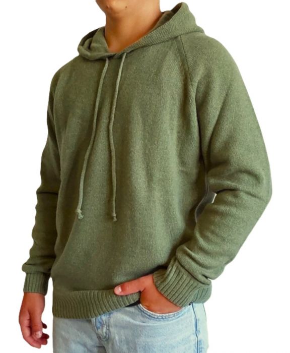 Maglia Uomo con Cappuccio Cashmere Rigenerato