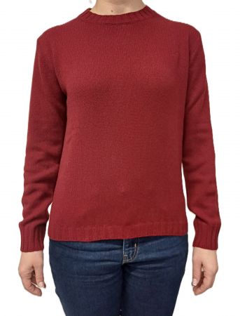 Damen Rundhals-Pullover aus regenerierter Kaschmirwolle