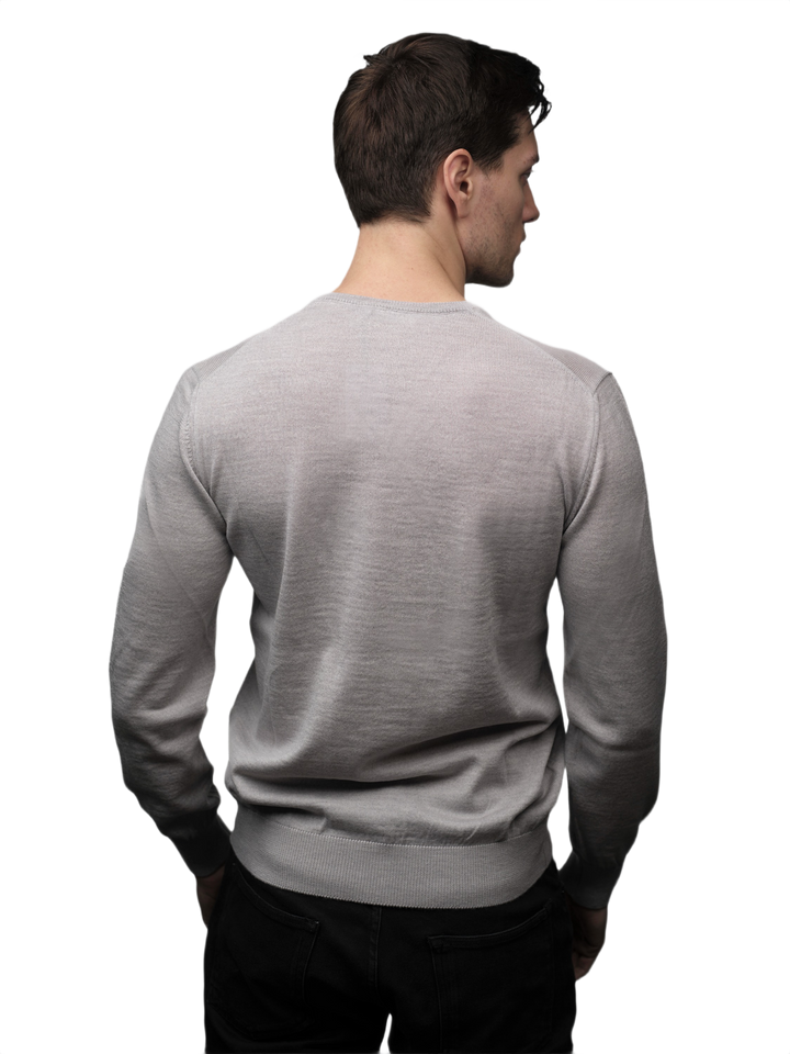 Pull homme col en V laine mérinos extrafine