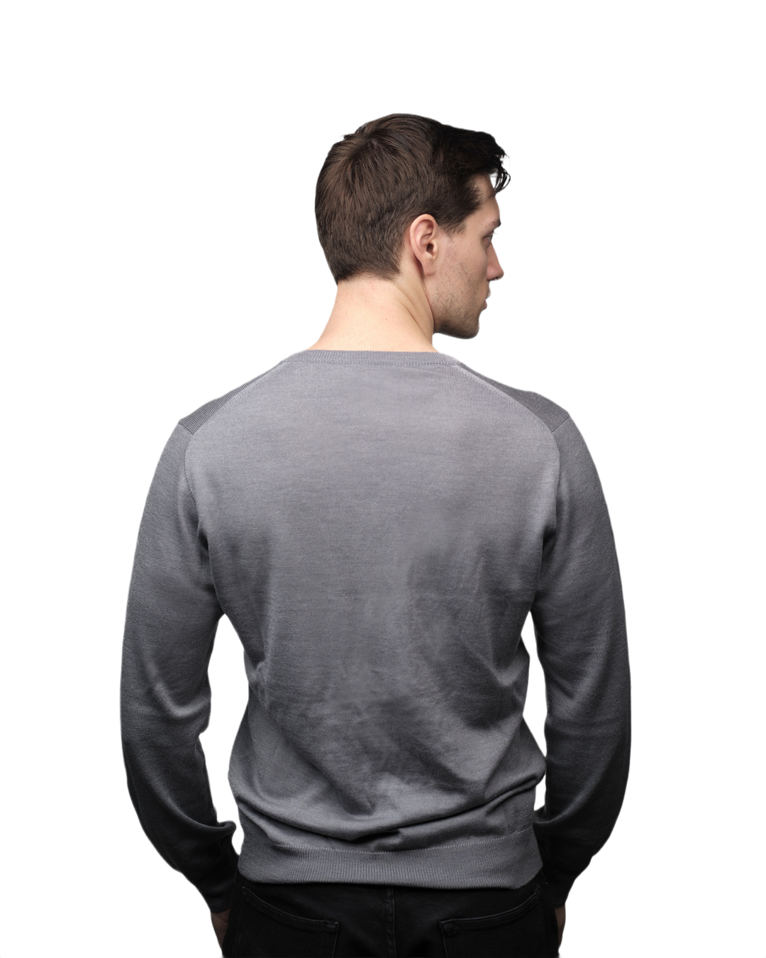 Pull homme en mélange cachemire, soie et laine mérinos extrafine col en V