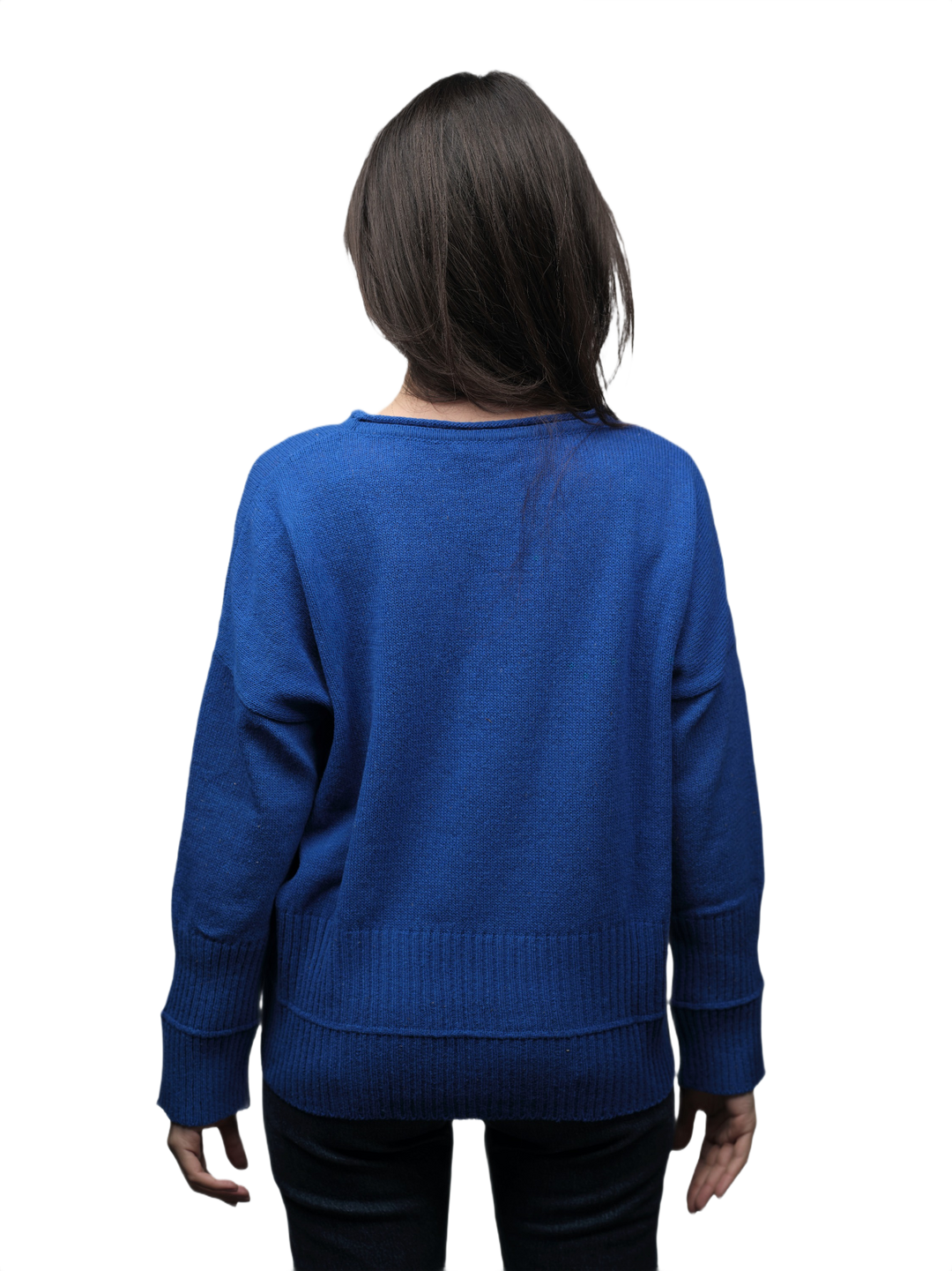 Pull Femme Oversize Col Rond Laine Mérinos Filature Courte