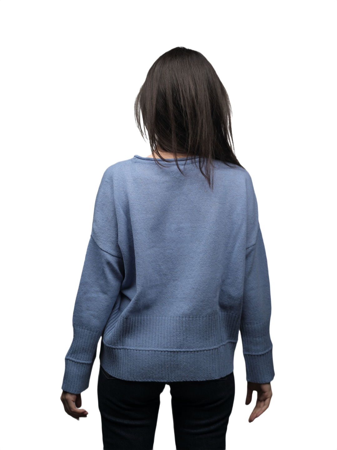 Pull Femme Oversize Col Rond Laine Mérinos Filature Courte