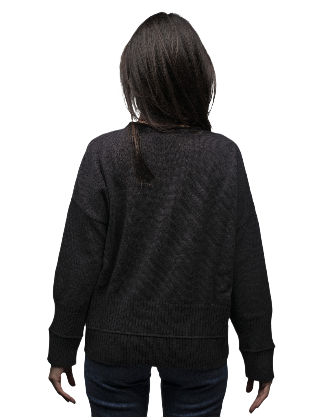 Pull Femme Oversize Col Rond Laine Mérinos Filature Courte