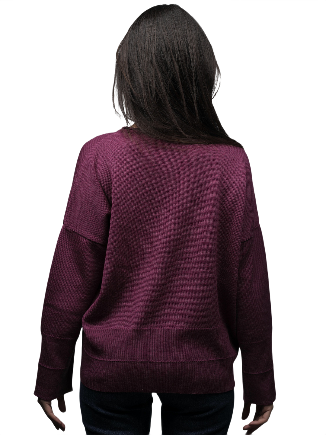 Pull Femme Oversize Col Rond Laine Mérinos Extrafine