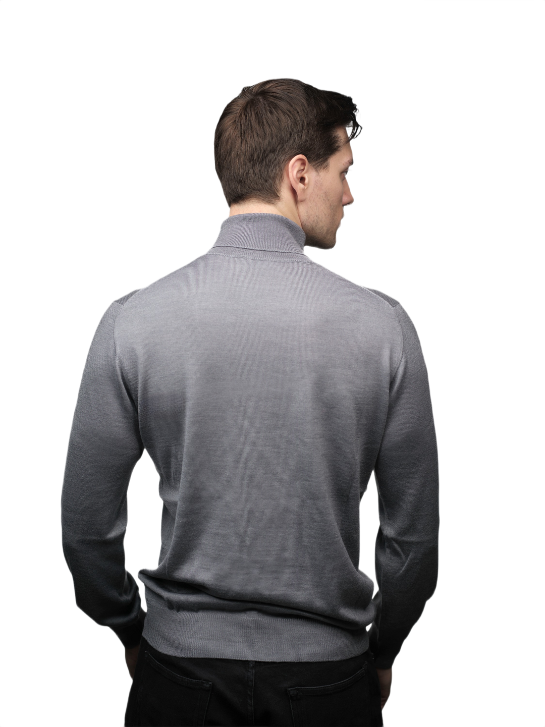 Pull homme col roulé cachemire homme, soie et laine mérinos