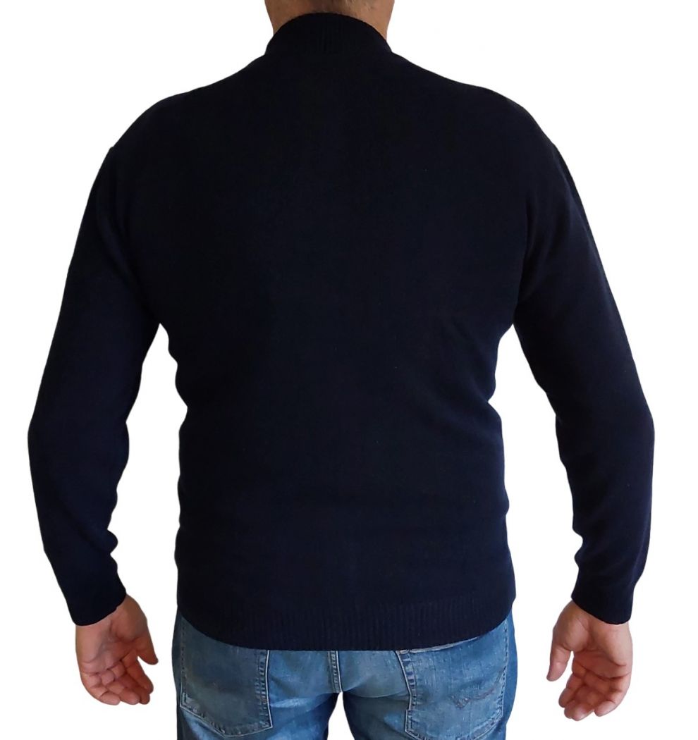 Pull Homme Zip Cachemire Régénéré