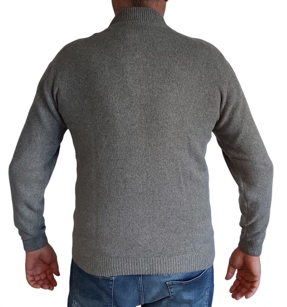 Pull Homme Zip Cachemire Régénéré