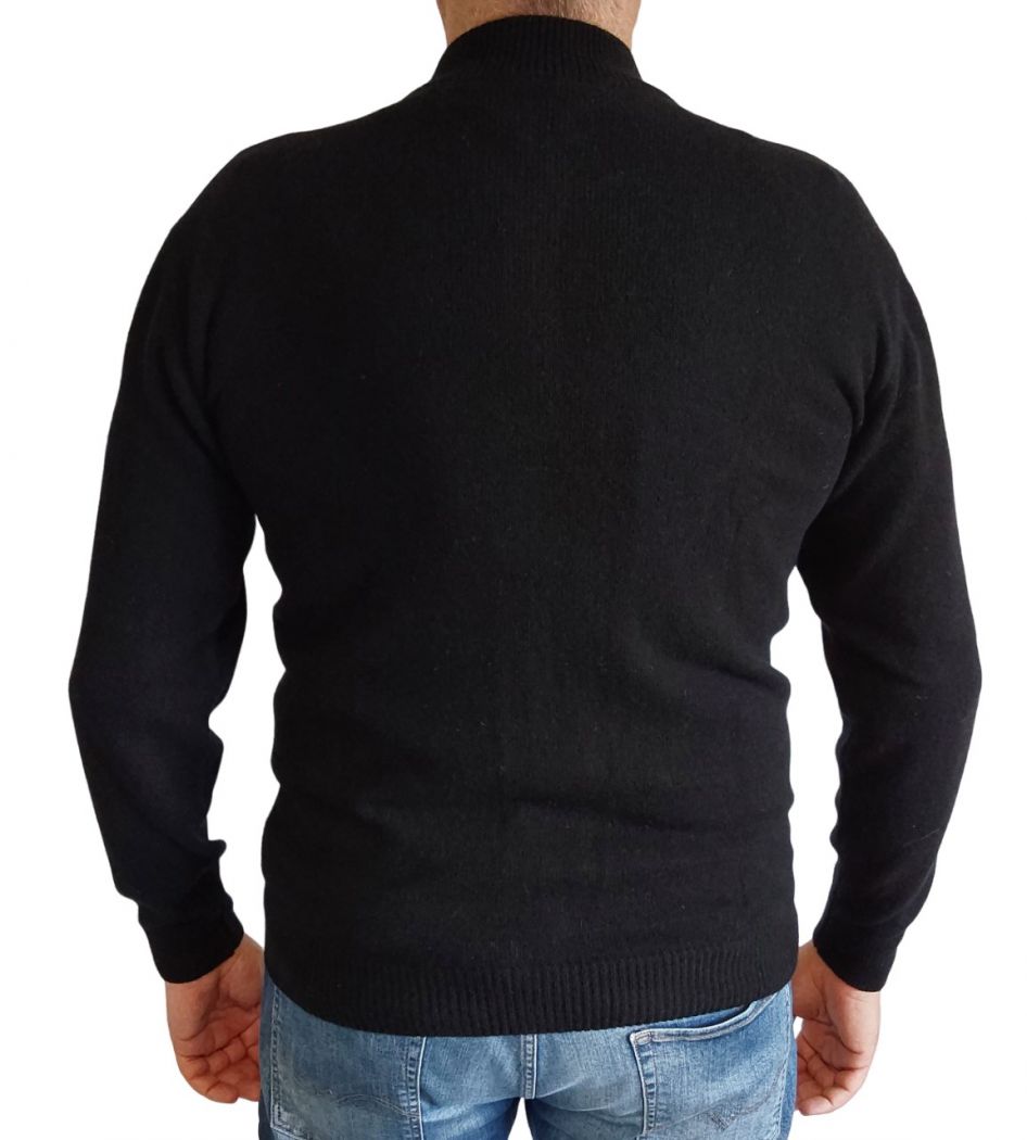 Maglia Uomo Zip Cashmere Rigenerato