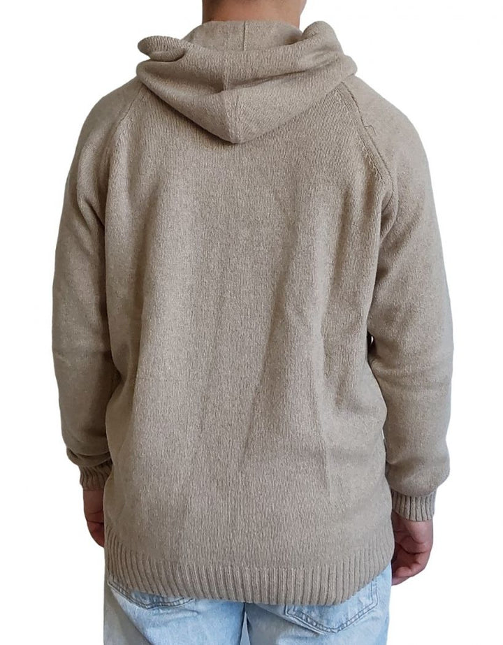 Men's Regenerated Cashmere Hooded Sweater