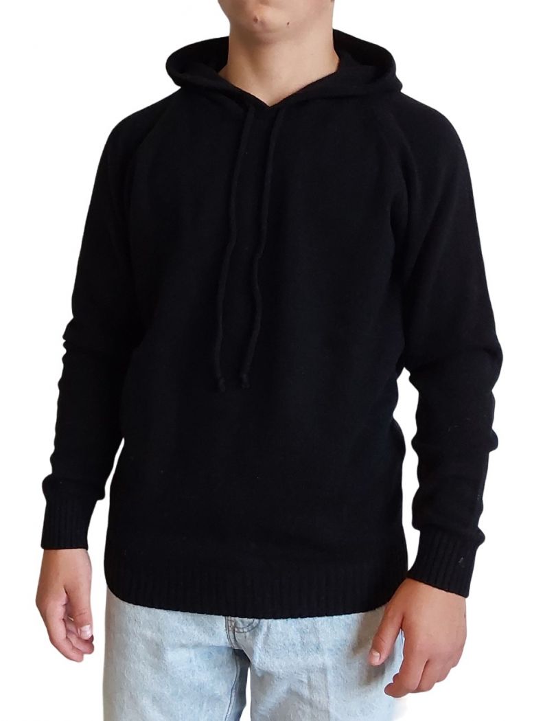 Men's Regenerated Cashmere Hooded Sweater