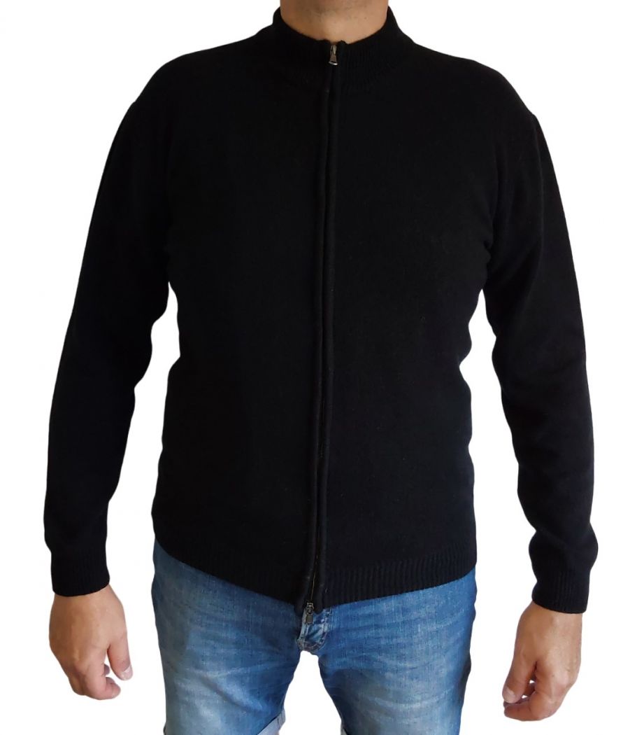 Maglia Uomo Zip Cashmere Rigenerato