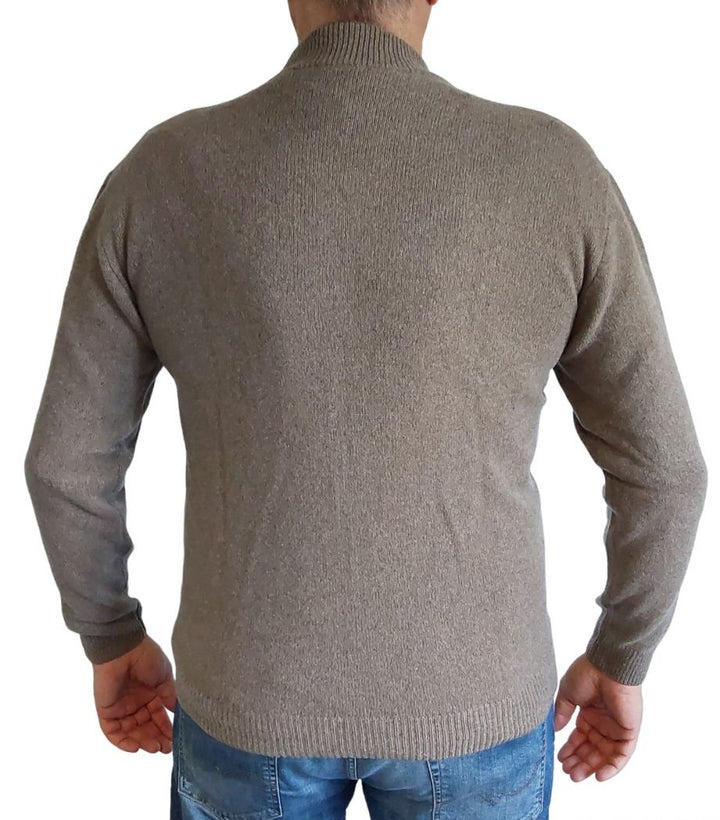 Maglia Uomo Zip Cashmere Rigenerato - Lanaioli Cashmere  