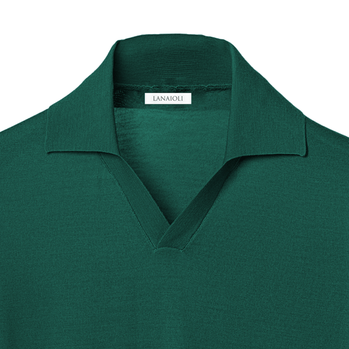 Polo Uomo Maniche Corte Pura Lana Merino Extrafine - Lanaioli Maglieria Filiera Corta Sostenibile & Filati Naturali