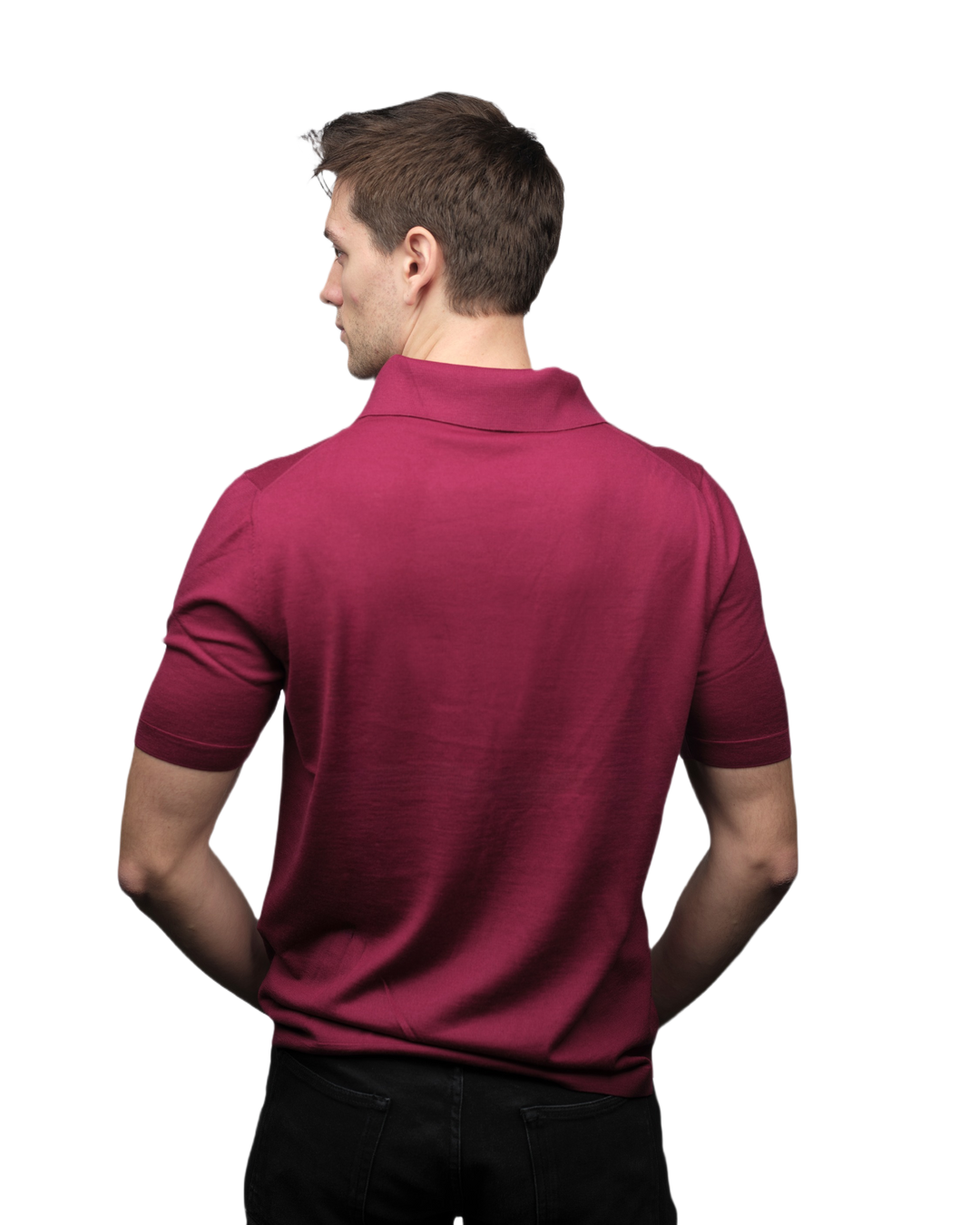 Polo Uomo Maniche Corte Pura Lana Merino Extrafine