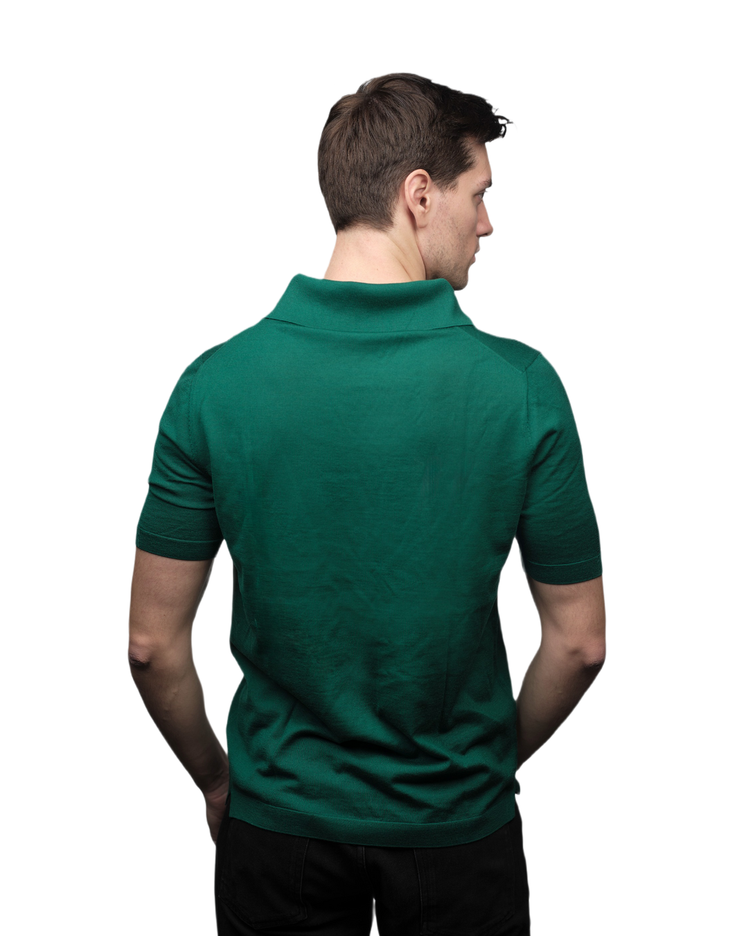 Polo Uomo Maniche Corte Pura Lana Merino Extrafine