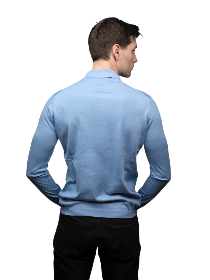 Polo Uomo Maniche Lunghe 100% Cotone ELS