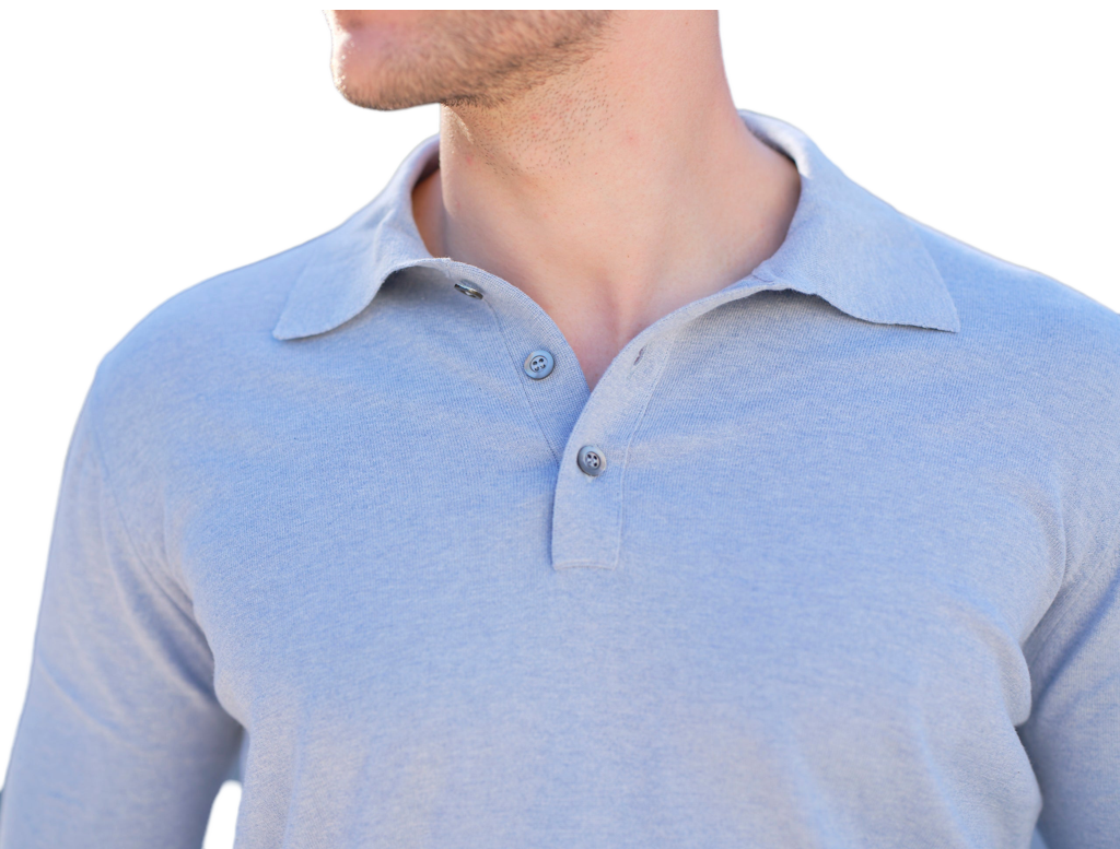 Men's Long Sleeve Polo 100% Cotton ELS