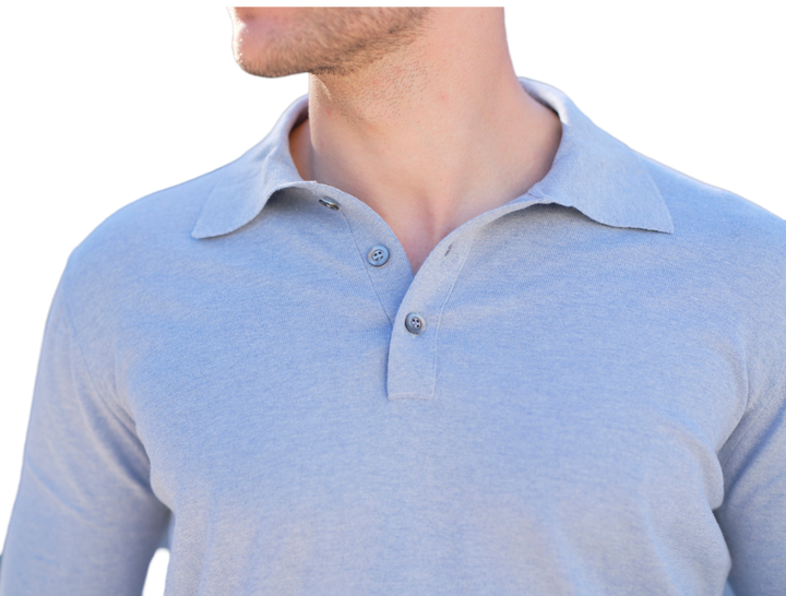 Men's Long Sleeve Polo 100% Cotton ELS