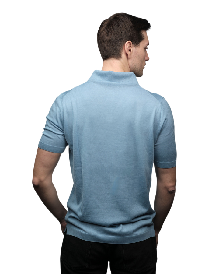 Polo homme manches courtes pure laine mérinos extrafine