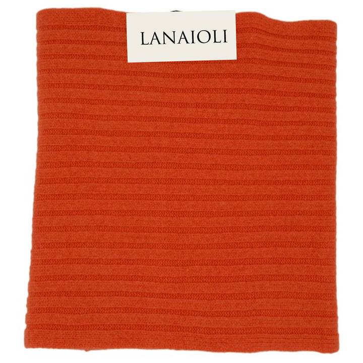 Sciarpa Donna a Coste Cashmere Rigenerato - Lanaioli Maglieria Filiera Corta Sostenibile & Filati Naturali