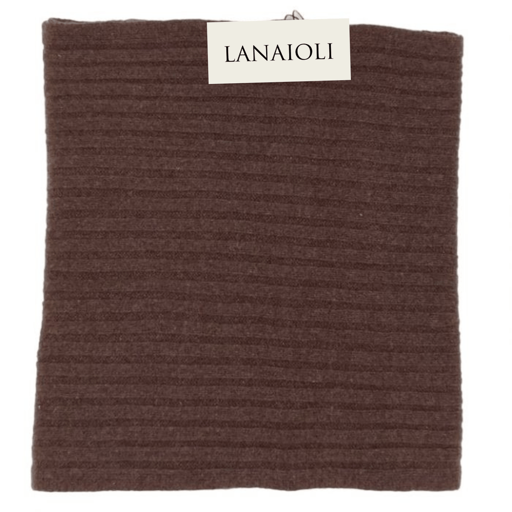 Sciarpa Uomo a Coste Cashmere Rigenerato - Lanaioli Maglieria Filiera Corta Sostenibile & Filati Naturali