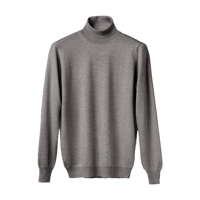 Men's Cashmere, Silk and Merino Wool Turtleneck Sweater