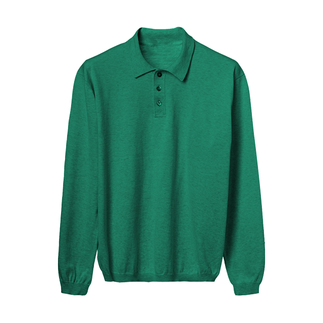 Men's Long Sleeve Cotton Polo Shooting