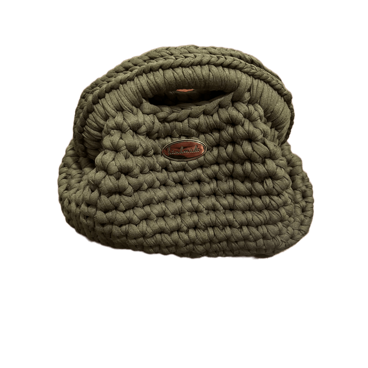 Borsa Cotone Riciclato Verde - Lanaioli Maglieria Filiera Corta Sostenibile & Filati Naturali