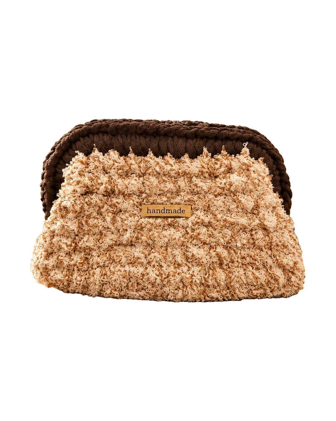 Borsa Gioia Bouclé in Cotone Riciclato - Lanaioli Maglieria Filiera Corta Sostenibile & Filati Naturali