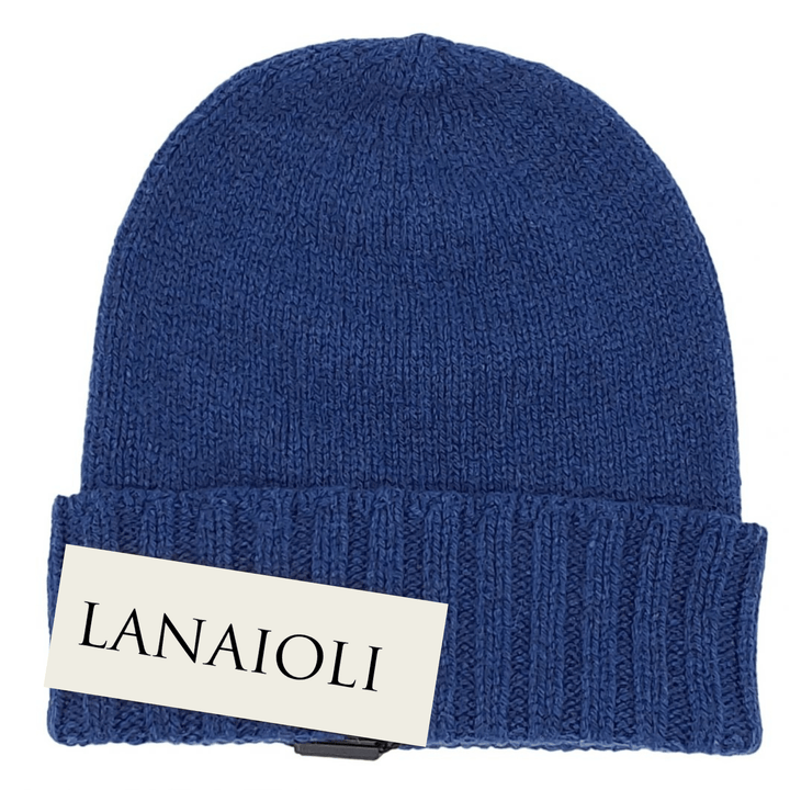 Cappello Donna Bordo a Coste Cashmere Rigenerato - Lanaioli Maglieria Filiera Corta Sostenibile & Filati Naturali