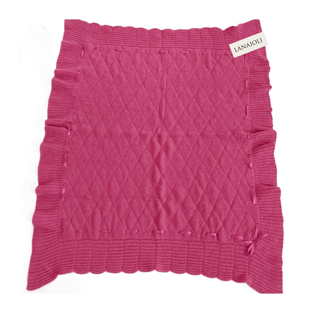 Copertina Bambino/a Culla Cashmere Rigenerato - Lanaioli Maglieria Filiera Corta Sostenibile & Filati Naturali