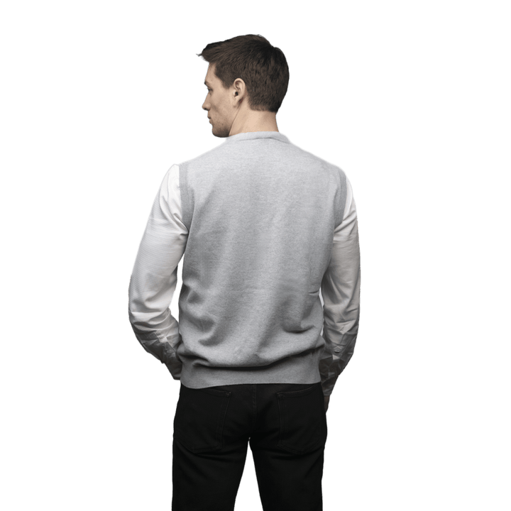 Gilet Uomo Puro Cashmere scollo a V - Lanaioli Maglieria Filiera Corta Sostenibile & Filati Naturali