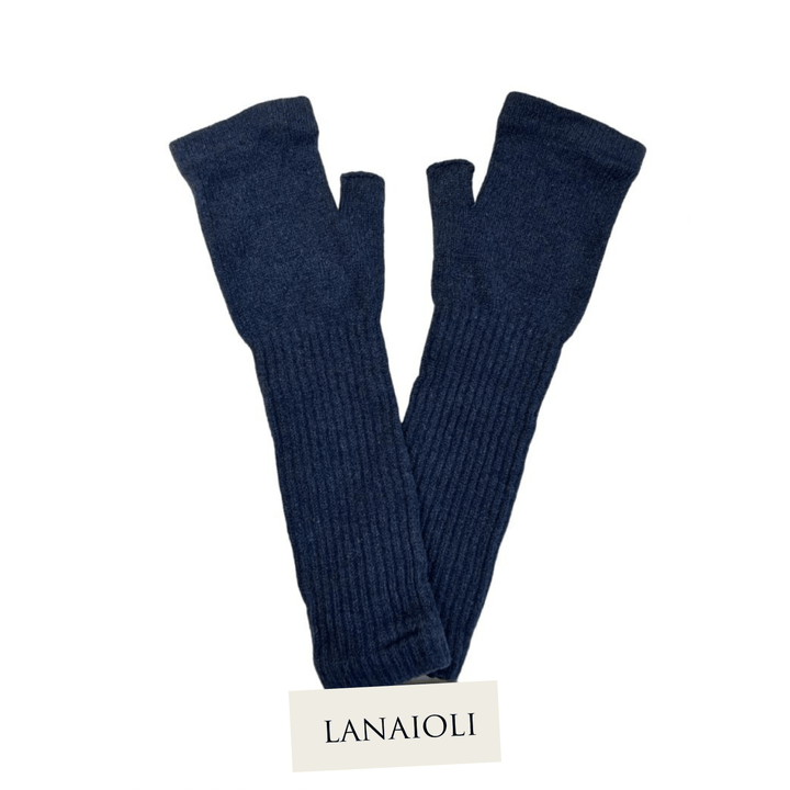 Guanti Donna Manicotto Cashmere Rigenerato - Lanaioli Maglieria Filiera Corta Sostenibile & Filati Naturali