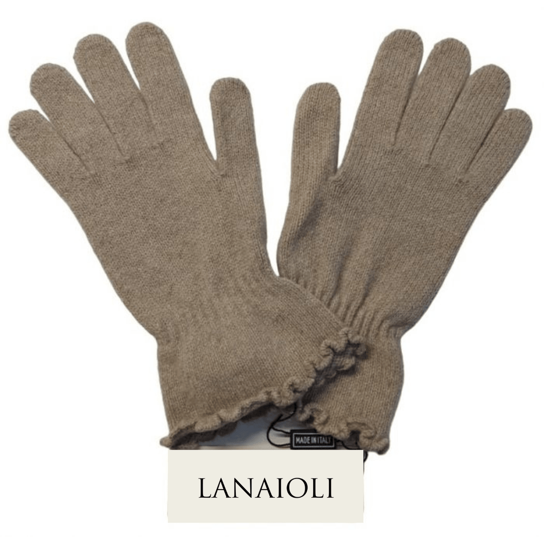 Guanti Donna Ondina Cashmere Rigenerato - Lanaioli Maglieria Filiera Corta Sostenibile & Filati Naturali
