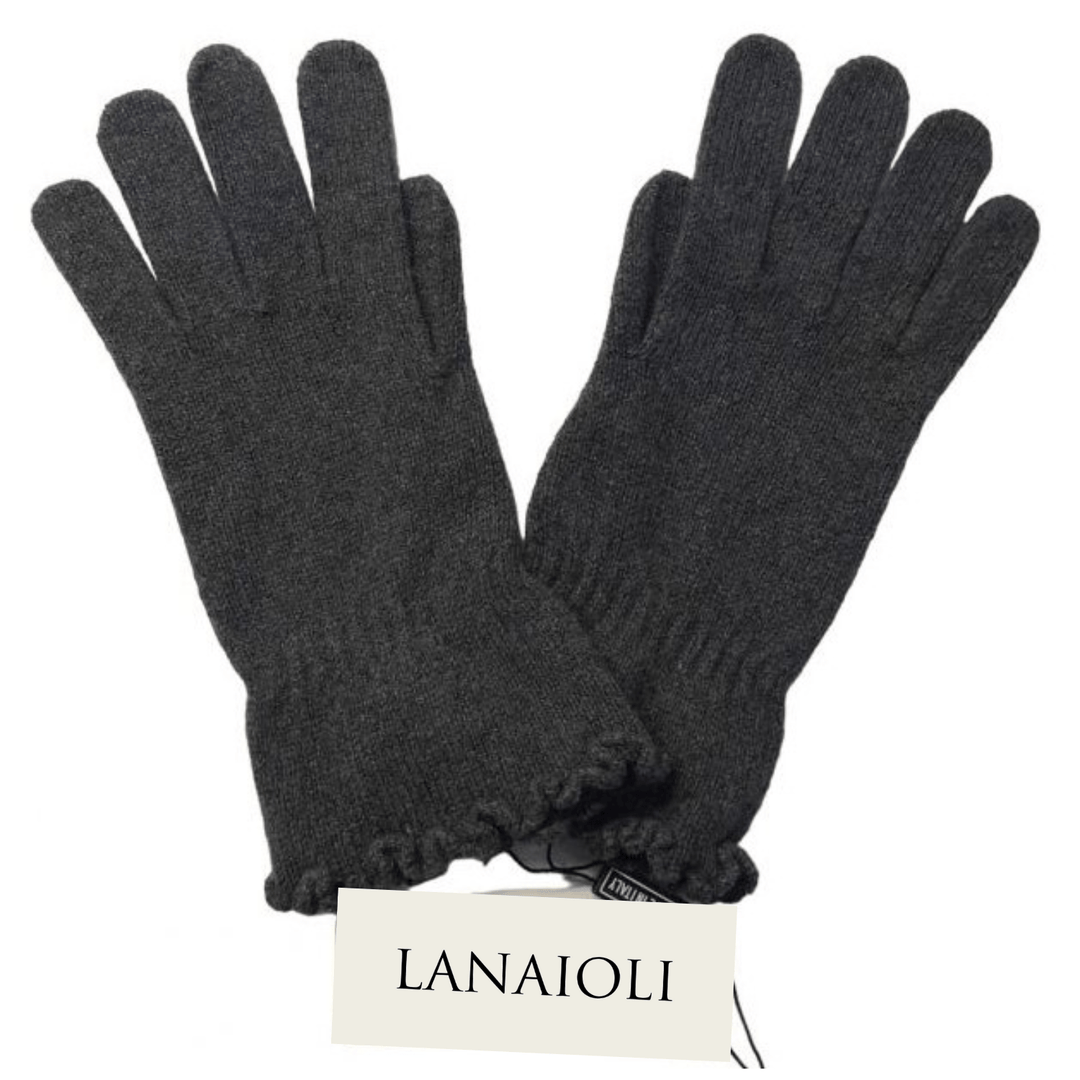 Guanti Donna Ondina Cashmere Rigenerato - Lanaioli Maglieria Filiera Corta Sostenibile & Filati Naturali