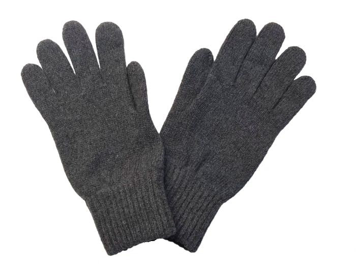 Men's gloves in regenerated cashmere