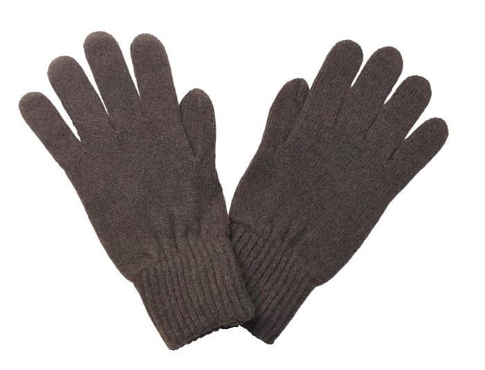 Men's gloves in regenerated cashmere