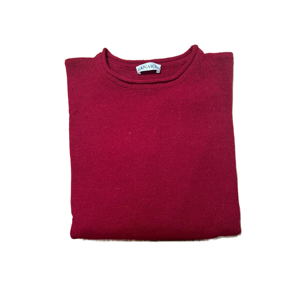 Pull Femme Oversize Col Rond Laine Mérinos Filature Courte