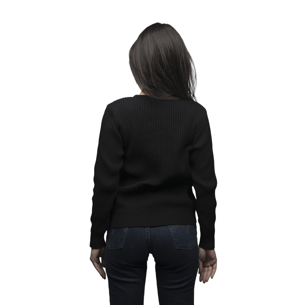 Maglia Donna a Coste Girocollo Lana Merino Filiera Corta - Lanaioli Maglieria Filiera Corta Sostenibile & Filati Naturali