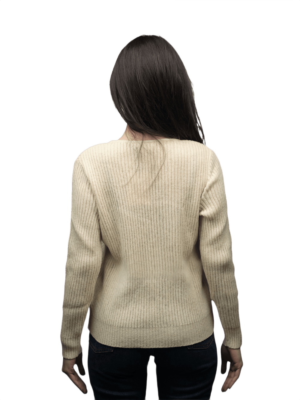 Maglia Donna a Coste Girocollo Lana Merino Filiera Corta - Lanaioli Maglieria Filiera Corta Sostenibile & Filati Naturali