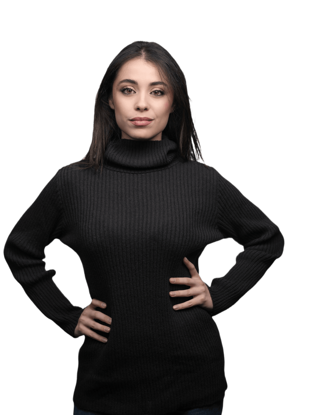 Maglia Donna Collo Alto Lana Merino Filiera Corta - Lanaioli Maglieria Filiera Corta Sostenibile & Filati Naturali