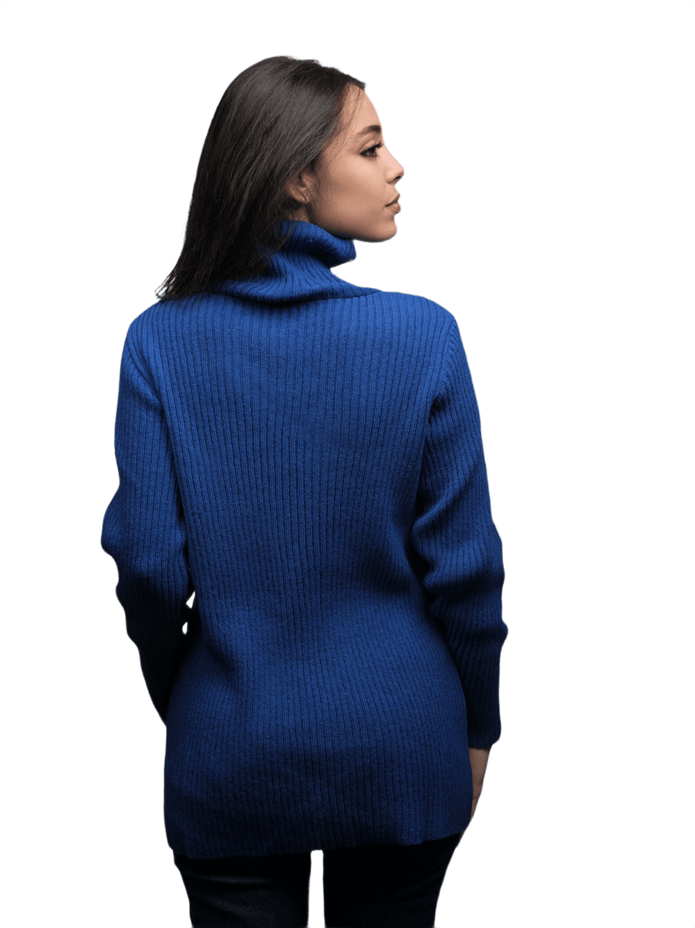 Maglia Donna Collo Alto Lana Merino Filiera Corta - Lanaioli Maglieria Filiera Corta Sostenibile & Filati Naturali